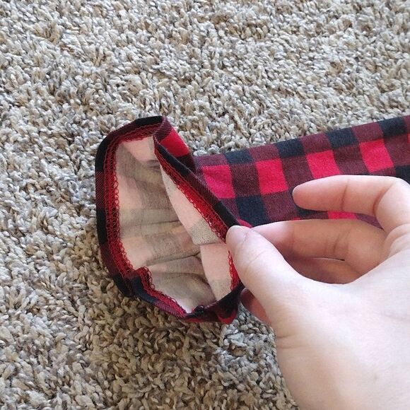 Rare Editions 18M Toddler's Snap Button Striped Plaid Red Christmas Romper - Picture 10 of 12